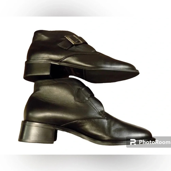 ETIENNE AIGNER | Leather Ankle Boots (7) - Picture 5 of 8